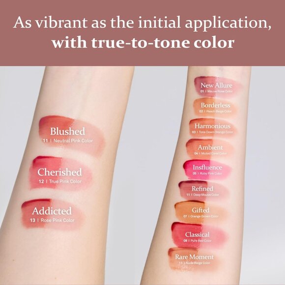 Hince Makeup Set Ivory Pouch, Mood Enhancer Lip Glow & Water Liquid Glow NIB - Picture 7 of 12